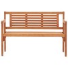 vidaXL Foldable Patio Bench 47.2 in. Solid Wood Eucalyptus - 3 of 4