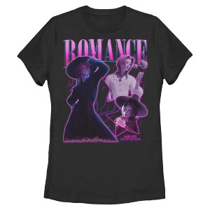 Womens KPop Demon Hunters Romance Saja Collage T Shirt - 1 of 4