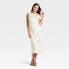 Women's Satin Maxi Dress - A New Day™ Cream - 3 of 3