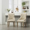 Ridstar 2 Piece Dining Chairs, Armless Chair For Dining Room-Beige - 2 of 4