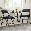 Metal Chairs with Cushion and Durable Steel Frame, Set of 6,Metal Folding Chairs with Padded Cushion and Back,Indoor Outdoor Portable - 2 of 4
