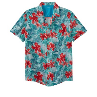 KingSize KS Island Printed Rayon Short-Sleeve Shirt