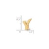Black Bow Jewelry Letter Y Bead Charm in 14k Yellow Gold Plated Sterling Silver - 3 of 4