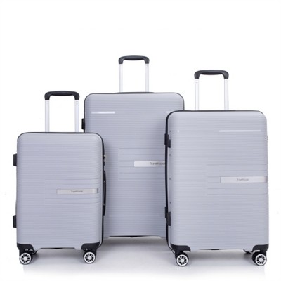 BEAFUP Hardshell Suitcase Double Spinner Wheels PP Luggage Sets Lightweight Durable Suitcase with TSA Lock, Set of 3(20/24/28)