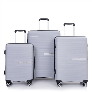 FATMOON Hardshell Suitcase Double Spinner Wheels PP Luggage Sets Lightweight Durable Suitcase with TSA Lock, Set of 3(20/24/28) - 1 of 4