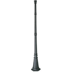 John Timberland Hepworth Vintage Rustic Outdoor Post Black Metal 76 3/4" for Post Exterior Barn Deck House Porch Yard Patio Home Outside Walkways - 1 of 4