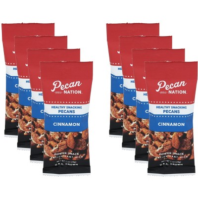 Pecan Nation Pecans Cinnamon - Pack of 8 - 1 oz