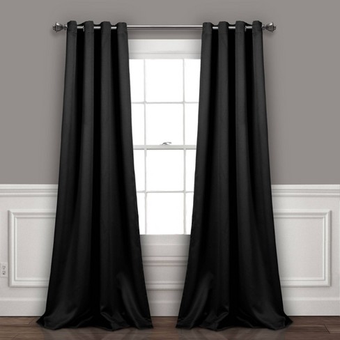 Star Sheer Insulated Grommet Blackout Curtain Panel Set