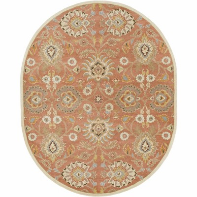 Hauteloom Caesar Hand Tufted Burnt Orange 1124 Wool Carpet