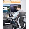 Whizmax 67¡± L Shaped Desk with Power Outlet, Reversible Computer Desk with File Drawer & 2 Monitor Stands, Home Office Desk with Storage Shelves - 3 of 4
