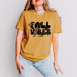 Simply Sage Market S.W.Smiley Fall Vibes Lightning Short Sleeve Tee - 1 of 4