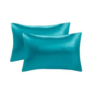 Gracie Mills Coralie 2-Peice Satin Pillowcase Set - 1 of 4