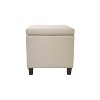 Square Button Tufted Storage Ottoman with Lift Off Lid - WOVENBYRD - 3 of 4