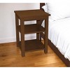 HomeRoots 28" Brown Solid Wood Nightstand - 2 of 4
