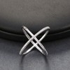 Infinity Ring for Women Crisscross Micro Pave Cz Gold Plated Ginger Lyne Collection - 2 of 4