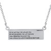 Steeltime 24" Stainless Steel Bar Id Necklace With A Isaiah 41:10 Verse - 2 of 4