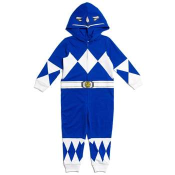 Power Rangers Blue Ranger Zip Up Cosplay Coverall Toddler to Big Kid