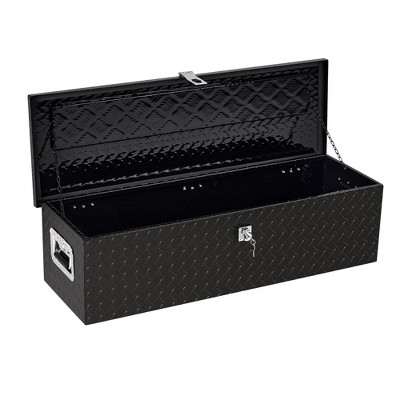 Heavy Duty Aluminum Tool Box Pick Up Truck Bed RV Trailer Toolbox Waterproof Square Storage