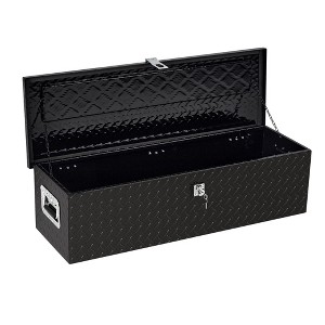 Heavy Duty Aluminum Tool Box Pick Up Truck Bed RV Trailer Toolbox Waterproof Square Storage - 1 of 4