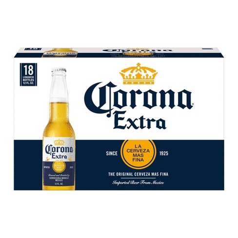 Corona Extra Lager Beer 18pk 12 Fl Oz Bottles Target The alcohol content in corona extra is a very safe option for beer lovers and maintains the line with industry standards. corona extra lager beer 18pk 12 fl oz bottles