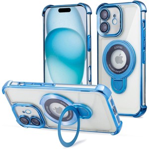 Entronix [Magnetic] Case Compatible with iPhone 11 - [Clear Back] Luxury Glossy Gripstand - 1 of 4