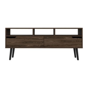 NicBex TV Stands for 60 inch TV,Modern Entertainment Center with 2 Drawers and 3 Open Shelves,TV Console for Living Room, Bedroom, Home,Brown - 1 of 4