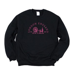 Simply Sage Market Women's Graphic Sweatshirt Embroidered London England - 1 of 3