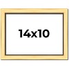 PosterPalooza | Photo Size Simple Gold Picture Frame - UV Acrylic, Foam Board Backing, Hanging Hardware - 2 of 4