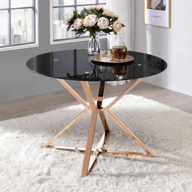 Kenlina Round Dining Table with Glass Top - miBasics, 3 of 6