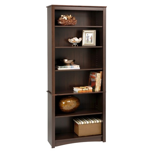 6 Shelf Bookcase Espresso Prepac Target