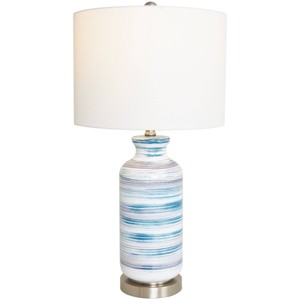 28"x15" Wood Accent Lamp - Olivia & May - 1 of 4