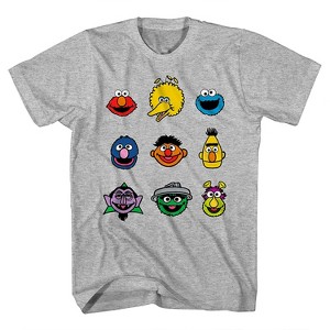 Mens Sesame Street Classic Shirt - Sesame Street Elmo Cookie Monster Big Bird Tee - Sesame Street T-Shirt - 1 of 4