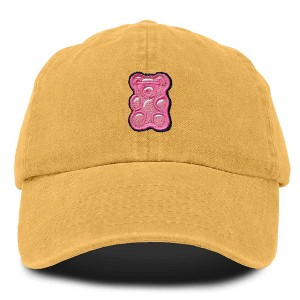 Dalix Pink Gummy Embroidered Cotton Dad Hat Baseball Cap Adjustable Womens - 1 of 4