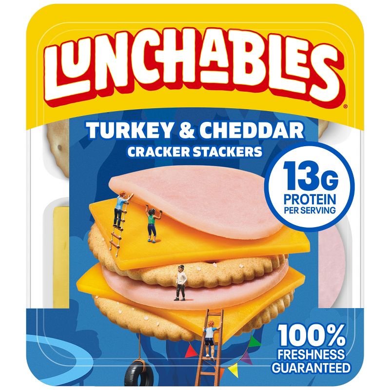 Lunchables Turkey &#38; Cheddar Cheese with Crackers - 3.2oz, 1 of 14