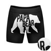 Mens Papa Bear Boxer Briefs Funny Cool Fathers Day Dad Gift Novelty Underwear For Guys - Crazy Dog Boxer Briefs - 3 of 4
