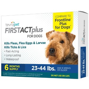 FirstAct Plus Flea Treatment for Dogs, Medium Dogs 23-44 lbs, 6 Doses, Same Active Ingredients as Frontline Plus Flea and Tick Prevention for Dogs - 1 of 4