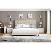Bed Frame with Upholstered Headboard, Heavy-Duty Platform Bed Frame with Strong Wood Slats - 2 of 4