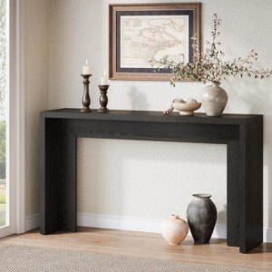 Tribesigns 55.12" Farmhouse Console Table, Narrow Wooden Sofa Table For Entryway, Hallway, Living Room, Foyer - 1 of 4