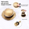 2-Handle 4-Inch Brushed Gold Bathroom Faucet, Bathroom Vanity Sink Faucets with Pop-up Drain and Supply Hoses - 4 of 4