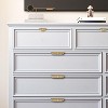 attop Solid Brass Cabinet Handles Brushed Gold Leaf Knobs and Pulls for Dresser Drawer Handles Edge Pulls,4-5/8"(117mm) Overall Length,4Pcs - 3 of 4