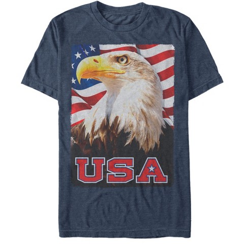 Patriotic Eagle Men's T-Shirt | Royal Blue | Medium | Headline Shirts