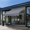 VEVOR Manual Retractable Awning, 78" Outdoor Retractable Patio Awning Sunshade Shelter, Patio Door Window Awning Canopy with 39" Sun Shade Curtain - 2 of 4