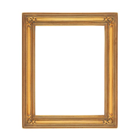 Stein Design Round Frames - Hand-Finished Open-Back Round Frames for Canvas, Paintings, Artists, Museum Display, Pictures, & More! - [Gold - 5
