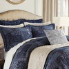 Gracie Mills Lange 4-Piece Patchwork Chenille Jaquard Comforter Set - California King - Red - 2 of 4