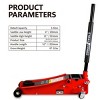 Syemin Lift Jacks Floor Jack, 3.5 Ton Low Profile Floor Jack, Heavy-Duty Steel Racing Floor Jack Quick Lift Pump, Red, 24.13"*14.17"*7.88" - 3 of 4