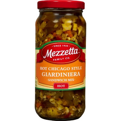 Mezzetta Chicago Style Hot Giardiniera Italian Sandwich Mix - 16oz
