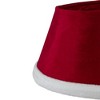 Northlight 25" Red Santa Suit Round Christmas Tree Collar - 3 of 4
