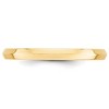 Black Bow Jewelry 2.5mm 14K White or Yellow Gold Knife Edge Comfort Fit Band - 3 of 4