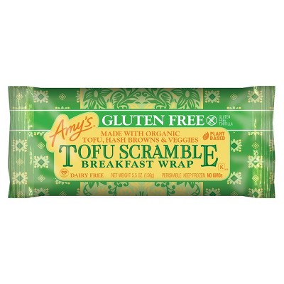 Amy's Gluten Free Vegan Tofu Scramble Frozen Breakfast Wrap - 5.5oz