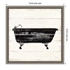 Amanti Art Shiplap Bath I by Sue Schlabach Framed Canvas Wall Art - 3 of 4